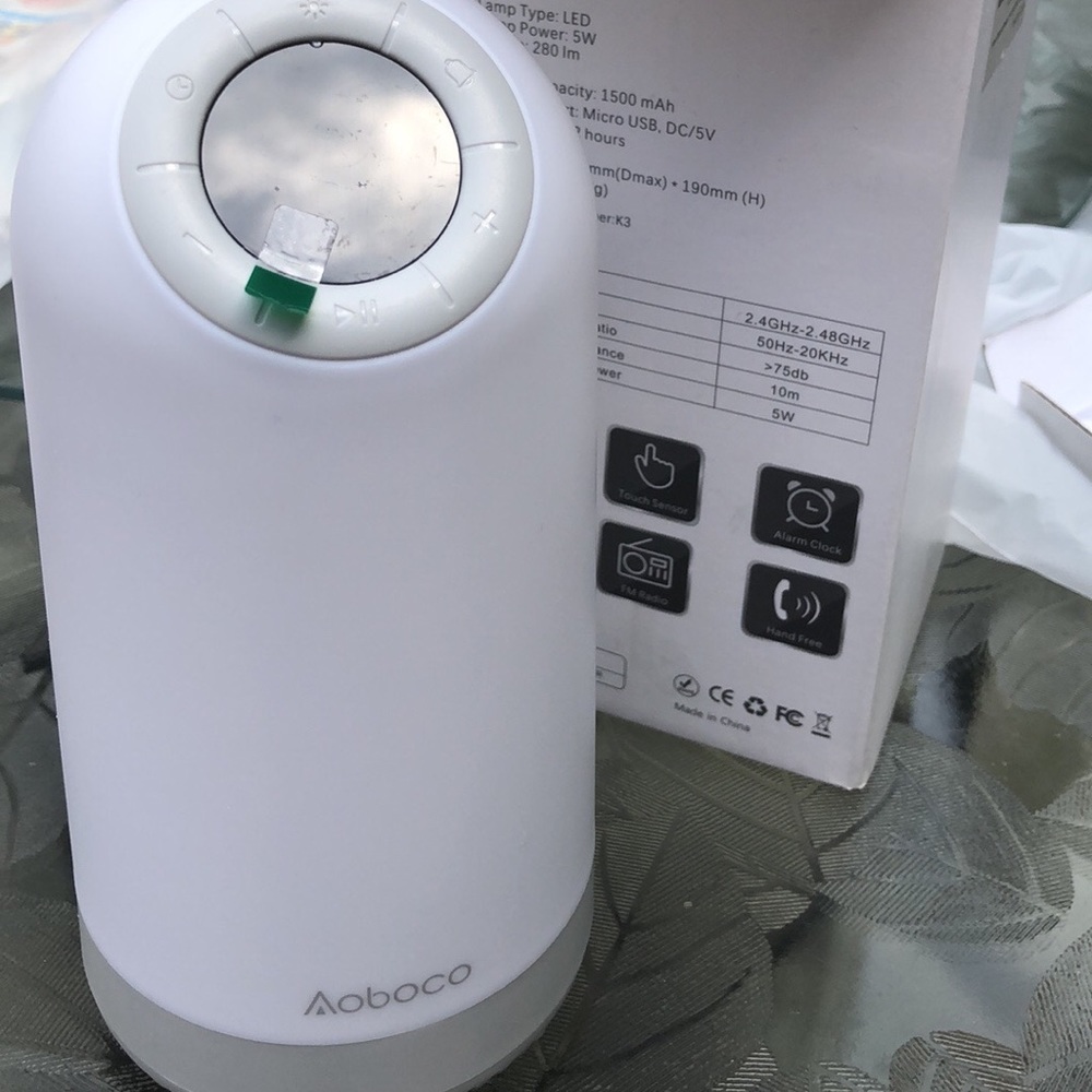 Bluetooth speaker night light